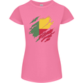 Torn Benin Flag Beninese Day Football Womens Petite Cut T-Shirt Azalea