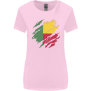 Torn Benin Flag Beninese Day Football Womens Wider Cut T-Shirt Light Pink