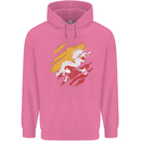 Torn Bhutan Flag Bhutanese Day Football Childrens Kids Hoodie Azalea