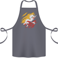 Torn Bhutan Flag Bhutanese Day Football Cotton Apron 100% Organic Steel