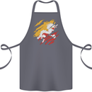 Torn Bhutan Flag Bhutanese Day Football Cotton Apron 100% Organic Steel
