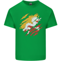 Torn Bhutan Flag Bhutanese Day Football Kids T-Shirt Childrens Irish Green