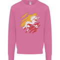 Torn Bhutan Flag Bhutanese Day Football Mens Sweatshirt Jumper Azalea