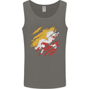 Torn Bhutan Flag Bhutanese Day Football Mens Vest Tank Top Charcoal