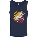 Torn Bhutan Flag Bhutanese Day Football Mens Vest Tank Top Navy Blue