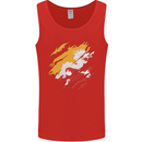 Torn Bhutan Flag Bhutanese Day Football Mens Vest Tank Top Red
