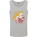Torn Bhutan Flag Bhutanese Day Football Mens Vest Tank Top Sports Grey