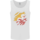 Torn Bhutan Flag Bhutanese Day Football Mens Vest Tank Top White