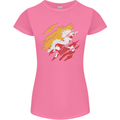 Torn Bhutan Flag Bhutanese Day Football Womens Petite Cut T-Shirt Azalea