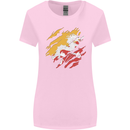 Torn Bhutan Flag Bhutanese Day Football Womens Wider Cut T-Shirt Light Pink