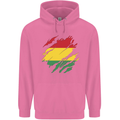 Torn Bolivia Flag Bolivian Day Football Childrens Kids Hoodie Azalea