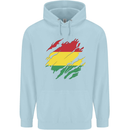 Torn Bolivia Flag Bolivian Day Football Childrens Kids Hoodie Light Blue