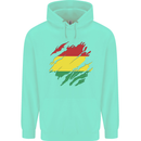 Torn Bolivia Flag Bolivian Day Football Childrens Kids Hoodie Peppermint
