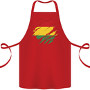 Torn Bolivia Flag Bolivian Day Football Cotton Apron 100% Organic Red