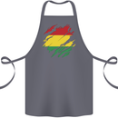 Torn Bolivia Flag Bolivian Day Football Cotton Apron 100% Organic Steel
