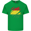 Torn Bolivia Flag Bolivian Day Football Kids T-Shirt Childrens Irish Green