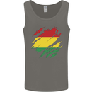 Torn Bolivia Flag Bolivian Day Football Mens Vest Tank Top Charcoal