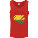 Torn Bolivia Flag Bolivian Day Football Mens Vest Tank Top Red