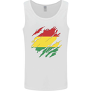 Torn Bolivia Flag Bolivian Day Football Mens Vest Tank Top White