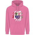 Torn Bosnia and Herzegovina Flag Day Football Childrens Kids Hoodie Azalea