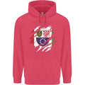 Torn Bosnia and Herzegovina Flag Day Football Childrens Kids Hoodie Heliconia