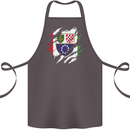 Torn Bosnia and Herzegovina Flag Day Football Cotton Apron 100% Organic Dark Grey