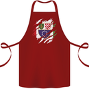 Torn Bosnia and Herzegovina Flag Day Football Cotton Apron 100% Organic Maroon