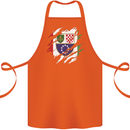Torn Bosnia and Herzegovina Flag Day Football Cotton Apron 100% Organic Orange