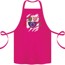 Torn Bosnia and Herzegovina Flag Day Football Cotton Apron 100% Organic Pink