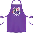 Torn Bosnia and Herzegovina Flag Day Football Cotton Apron 100% Organic Purple