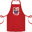 Torn Bosnia and Herzegovina Flag Day Football Cotton Apron 100% Organic Red
