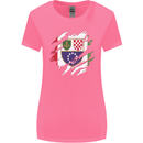 Torn Bosnia and Herzegovina Flag Day Football Womens Wider Cut T-Shirt Azalea
