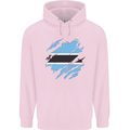 Torn Botswana Flag Batswana Day Football Childrens Kids Hoodie Light Pink