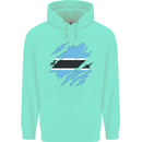 Torn Botswana Flag Batswana Day Football Childrens Kids Hoodie Peppermint