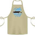 Torn Botswana Flag Batswana Day Football Cotton Apron 100% Organic Khaki