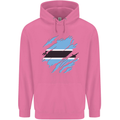 Torn Botswana Flag Batswana Day Football Mens 80% Cotton Hoodie Azelea