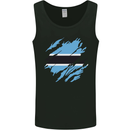 Torn Botswana Flag Batswana Day Football Mens Vest Tank Top Black