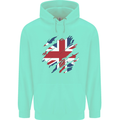 Torn British Flag Union Jack Britain Childrens Kids Hoodie Peppermint