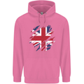 Torn British Flag Union Jack Britain Mens 80% Cotton Hoodie Azelea