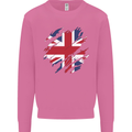 Torn British Flag Union Jack Britain Mens Sweatshirt Jumper Azalea