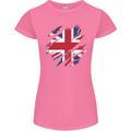 Torn British Flag Union Jack Britain Womens Petite Cut T-Shirt Azalea