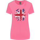 Torn British Flag Union Jack Britain Womens Wider Cut T-Shirt Azalea