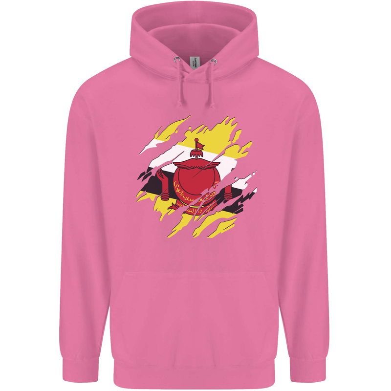 Torn Brunei Flag Bruneian Day Football Childrens Kids Hoodie Azalea