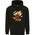 Torn Brunei Flag Bruneian Day Football Childrens Kids Hoodie Black