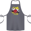Torn Brunei Flag Bruneian Day Football Cotton Apron 100% Organic Steel