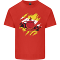 Torn Brunei Flag Bruneian Day Football Kids T-Shirt Childrens Red