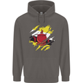 Torn Brunei Flag Bruneian Day Football Mens 80% Cotton Hoodie Charcoal
