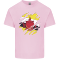 Torn Brunei Flag Bruneian Day Football Mens Cotton T-Shirt Tee Top Light Pink