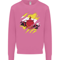 Torn Brunei Flag Bruneian Day Football Mens Sweatshirt Jumper Azalea