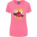 Torn Brunei Flag Bruneian Day Football Womens Wider Cut T-Shirt Azalea